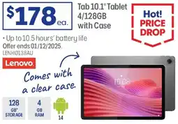 Officeworks Tab 10.1" Tablet 4/128GB with Case offer