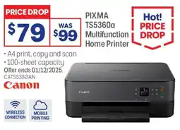 Officeworks PIXMA TS5360a Multifunction Home Printer offer