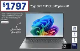 Officeworks Yoga Slim 7 14" OLED Copilot+ PC offer