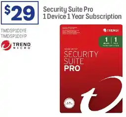 Officeworks Security Suite Pro 1 Device 1 Year Subscription offer