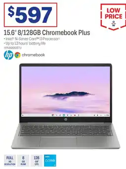 Officeworks 15.6" 8/128GB Chromebook Plus offer