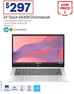 Officeworks 14" Touch 4/64GB Chromebook offer