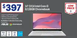 Officeworks 14" CX14 Intel Core i3 8/128GB Chromebook offer