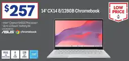 Officeworks 14" CX14 8/128GB Chromebook offer
