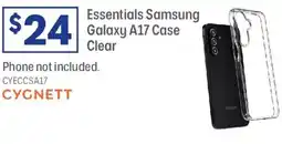 Officeworks Essentials Samsung Galaxy A17 Case Clear offer