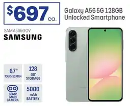 Officeworks Galaxy A56 5G 128GB Unlocked Smartphone offer