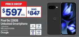 Officeworks Pixel 9a 128GB Unlocked Smartphone offer