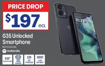 Officeworks G35 Unlocked Smartphone offer