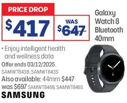 Officeworks Galaxy Watch 8 Bluetooth offer