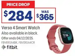 Officeworks Versa 4 Smart Watch offer