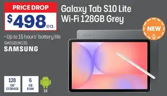 Officeworks Galaxy Tab S10 Lite Wi-Fi 128GB Grey offer