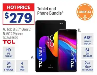 Officeworks Tablet and Phone Bundle offer