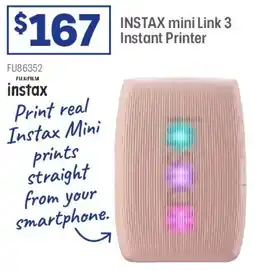 Officeworks INSTAX mini Link 3 Instant Printer offer