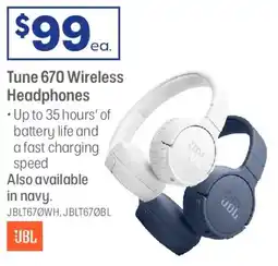 Officeworks Tune 670 Wireless Headphones offer