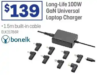 Officeworks Long-Life 100W GaN Universal Laptop Charger offer