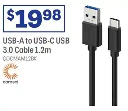 Officeworks USB-A to USB-C USB 3.0 Cable offer