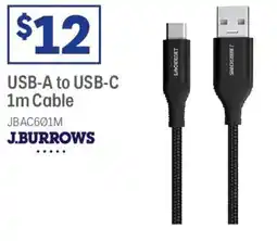 Officeworks USB-A to USB-C 1m Cable offer