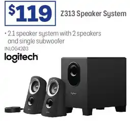 Officeworks Z313 Speaker System offer
