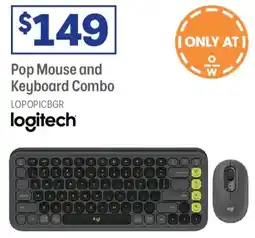 Officeworks Pop Mouse and Keyboard Combo offer
