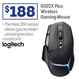 Officeworks G502X Plus Wireless Gaming Mouse offer
