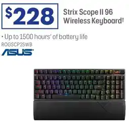 Officeworks Strix Scope II 96 Wireless Keyboard+ offer