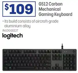 Officeworks G512 Carbon Mechanical Gaming Keyboard offer