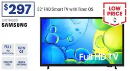 Officeworks 32" FHD Smart TV with Tizen OS offer
