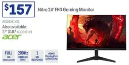 Officeworks Nitro 24" FHD Gaming Monitor offer