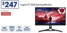 Officeworks Legion 27" QHD Gaming Monitor offer