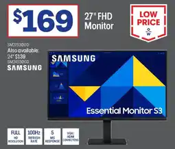 Officeworks 27" FHD Monitor offer