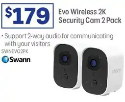 Officeworks Evo Wireless 2K Security Cam offer