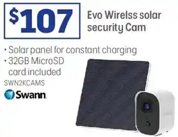 Officeworks Evo Wirelss solar security Cam offer