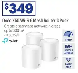 Officeworks Deco X50 Wi-Fi 6 Mesh Router offer