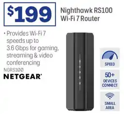 Officeworks Nighthawk RS100 Wi-Fi 7 Router offer