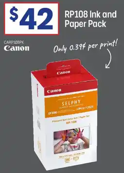 Officeworks RP108 Ink and Paper Pack offer