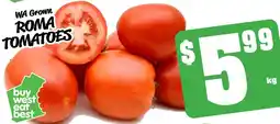 Farmer Jack's Roma tomatoes offer