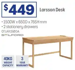 Officeworks Larsson Desk offer