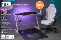 Officeworks Chase Gaming Desk or Chair offer