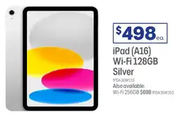 Officeworks iPad (A16) Wi-Fi 128GB Silver offer