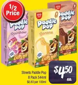 Farmer Jack's Streets Paddle Pop offer
