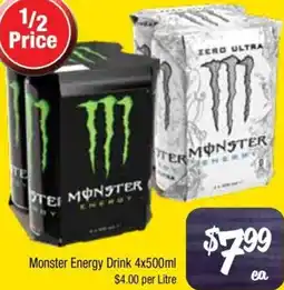 Farmer Jack's Monster Energy Drink offer
