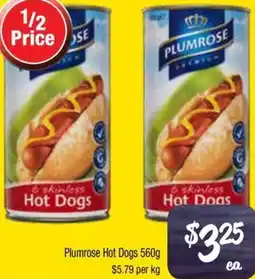 Farmer Jack's Plumrose Hot Dogs offer