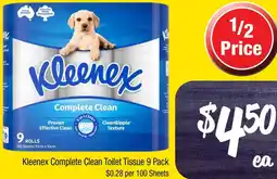 Farmer Jack's Kleenex Complete Clean Toilet Tissue offer