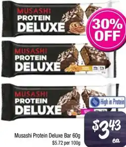 Farmer Jack's Musashi Protein Deluxe Bar offer