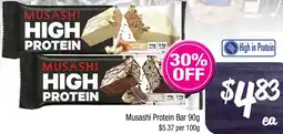 Farmer Jack's Musashi Protein Bar offer