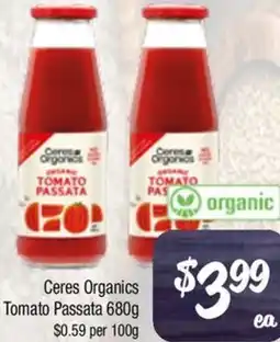Farmer Jack's Ceres Organics Tomato Passata offer