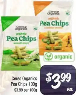 Farmer Jack's Ceres Organics Pea Chips offer