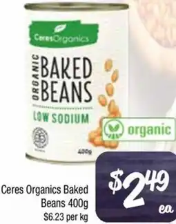 Farmer Jack's Ceres Organics Baked Beans offer