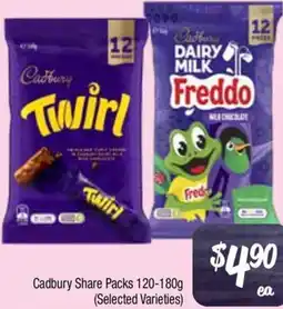 Farmer Jack's Cadbury Share Packs offer