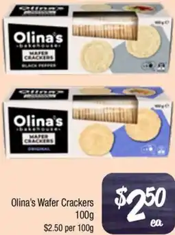 Farmer Jack's Olina's Wafer Crackers offer